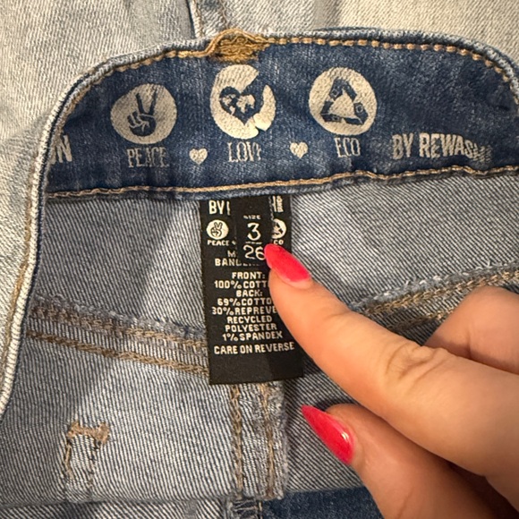 Rewash Light Blue Distressed Boyfriend Jeans - Picture 2 of 3